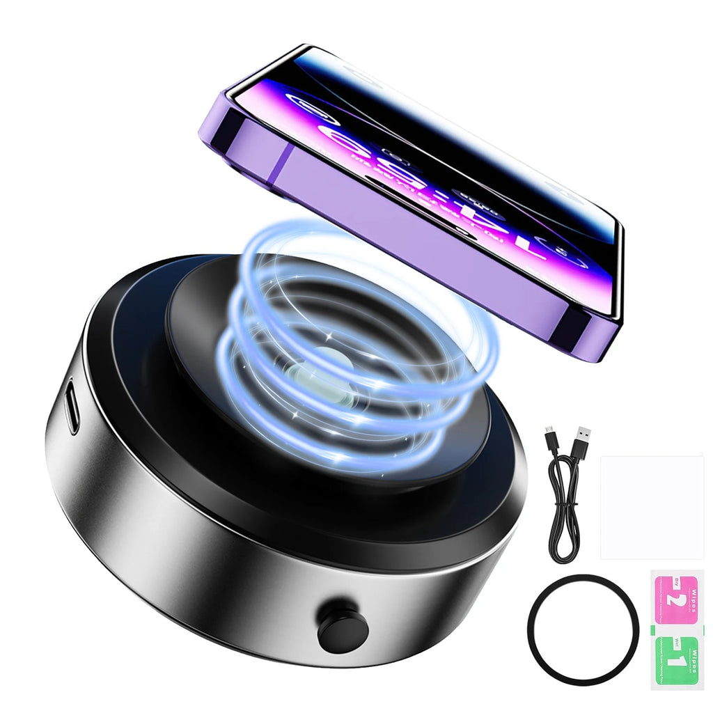 Vacuum Adsorption Suction Cup Car Phone Holder - Magnetic 360° Rotating Adjustable Stand for 4.7-inch Smartphones