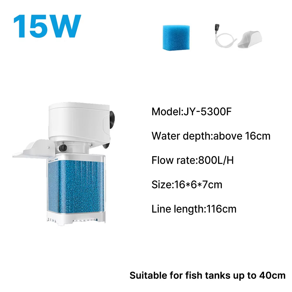 High-Efficiency Submersible Aquarium Filter Pump - Silent Air Oxygen Aerator for Fish Tanks (220V, 4W)