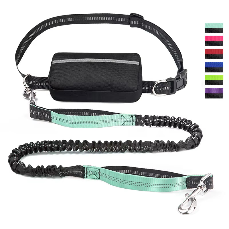 Adjustable Hands-Free Dog Leash for Comfortable Walking, Running, and Jogging - Ideal Pet Accessory with Waist Belt and Chest Strap
