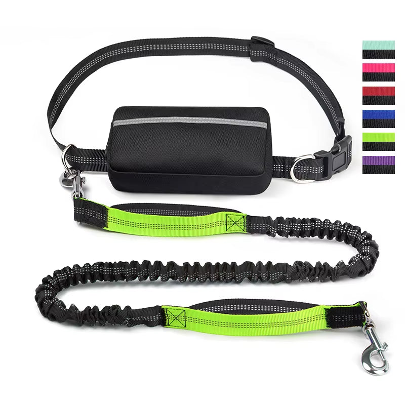 Adjustable Hands-Free Dog Leash for Comfortable Walking, Running, and Jogging - Ideal Pet Accessory with Waist Belt and Chest Strap