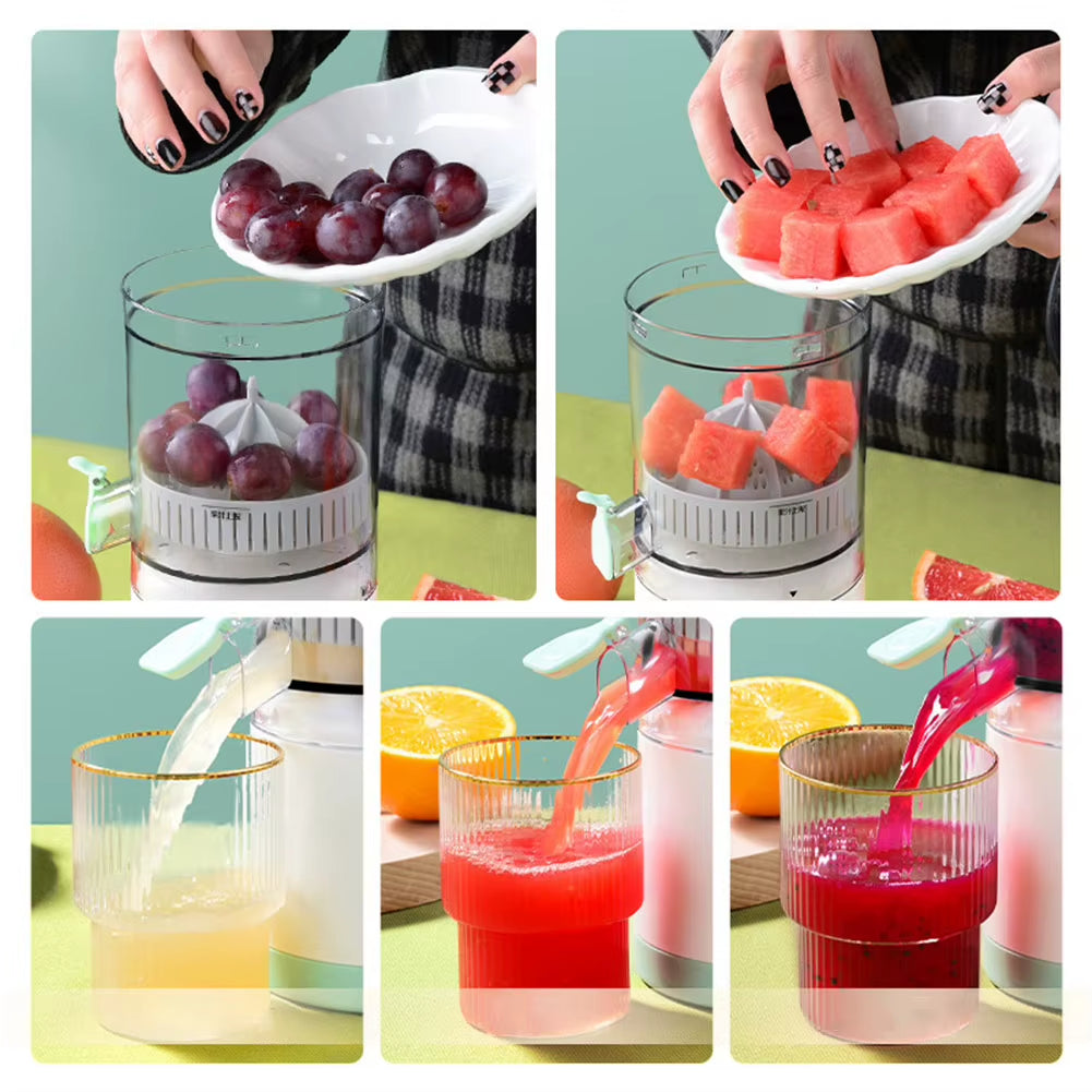 Portable USB Rechargeable Mini Electric Juicer - Effortless Fresh Juice Maker for Home and On-the-Go