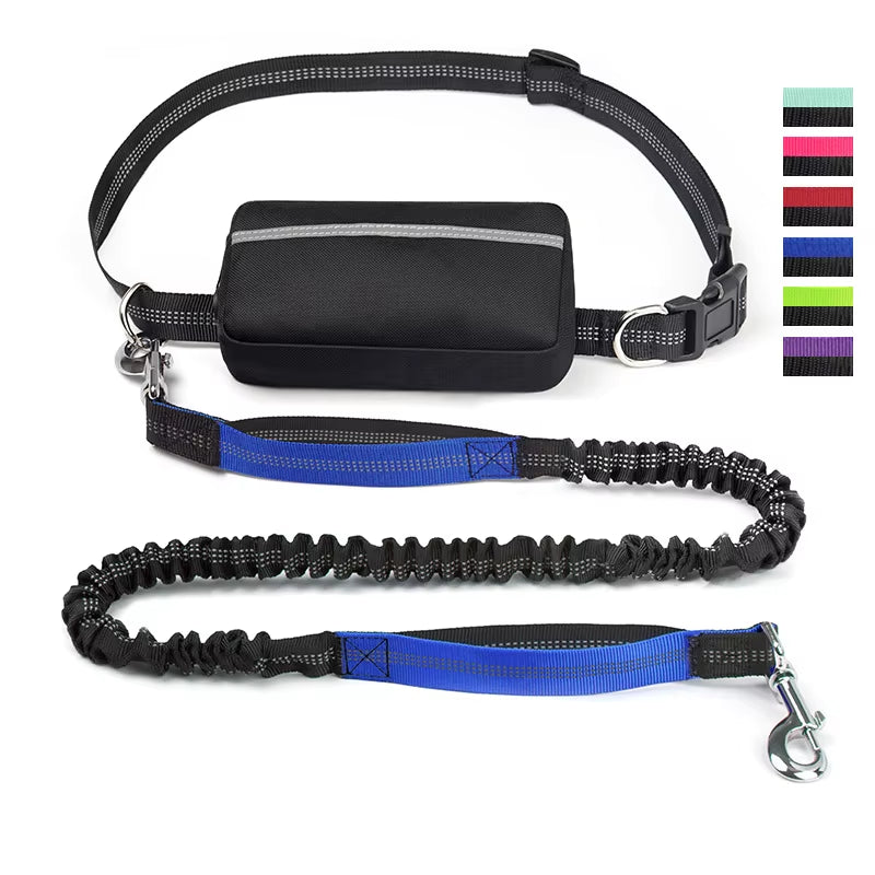Adjustable Hands-Free Dog Leash for Comfortable Walking, Running, and Jogging - Ideal Pet Accessory with Waist Belt and Chest Strap