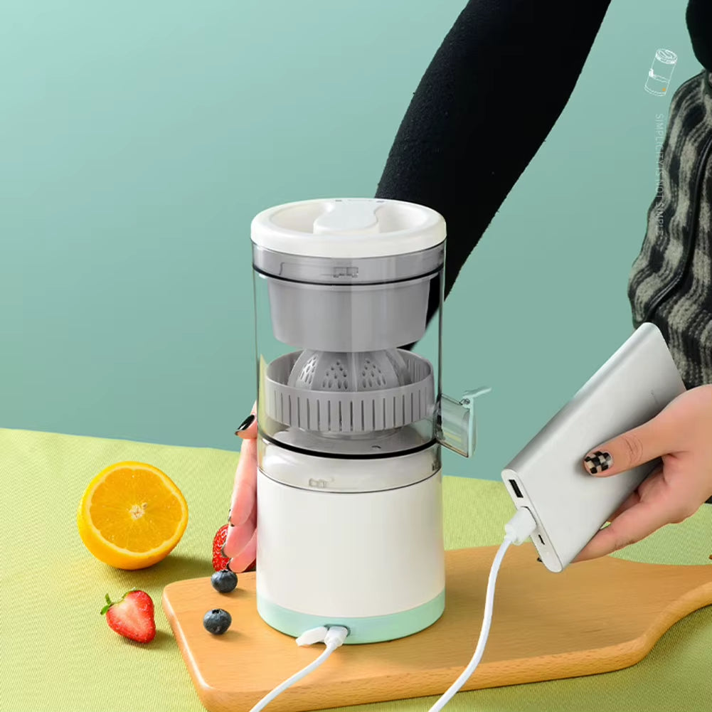 Portable USB Rechargeable Mini Electric Juicer - Effortless Fresh Juice Maker for Home and On-the-Go
