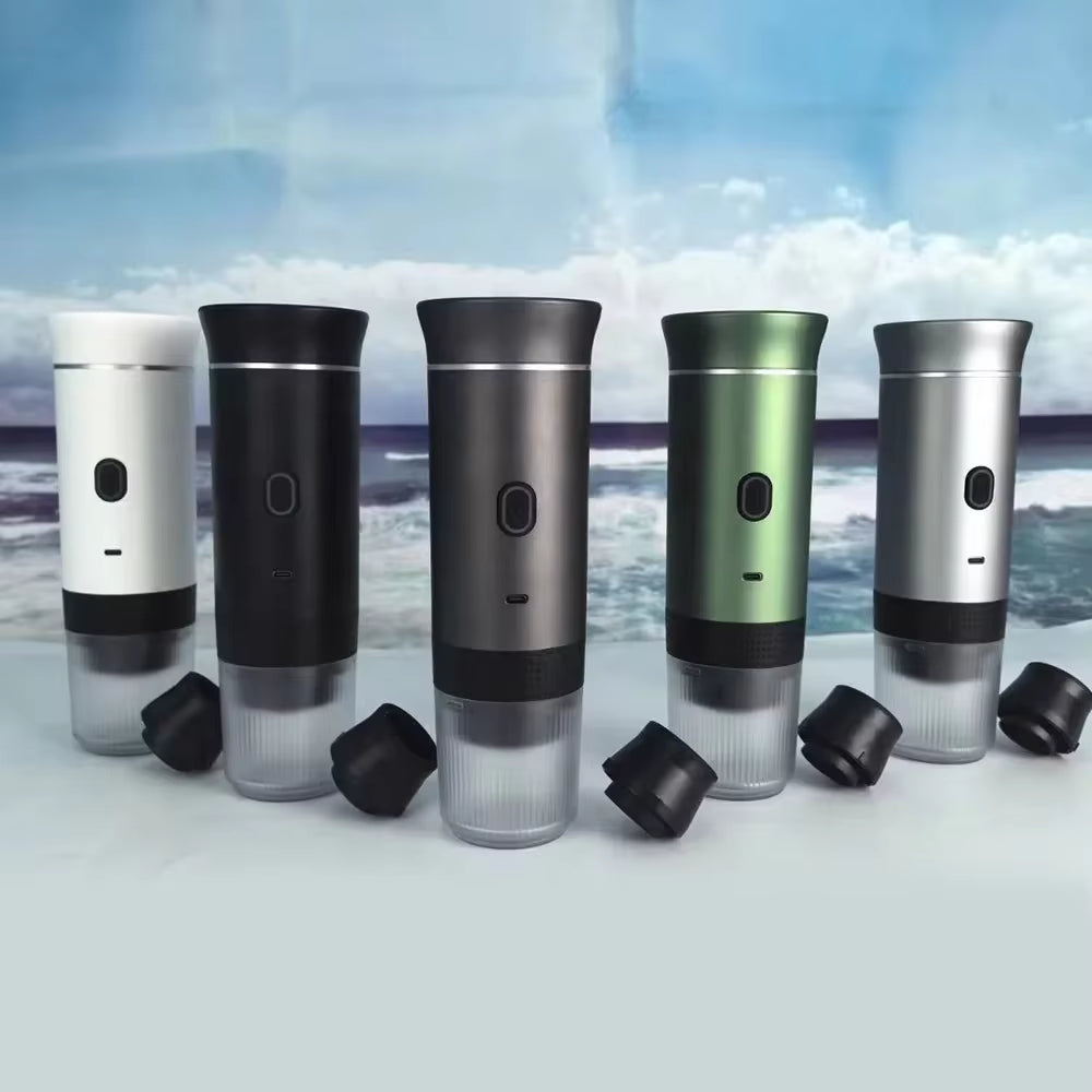 Wireless Electric Portable 3-in-1 Espresso Coffee Maker for Car and Home - Ideal for Camping and Travel