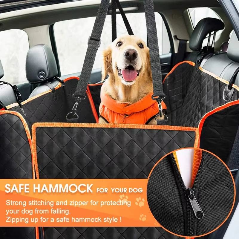 Premium Waterproof Car Pet Mat for Dogs and Cats - Durable Oxford Cloth Cushion with Hammock Design for Ultimate Protection