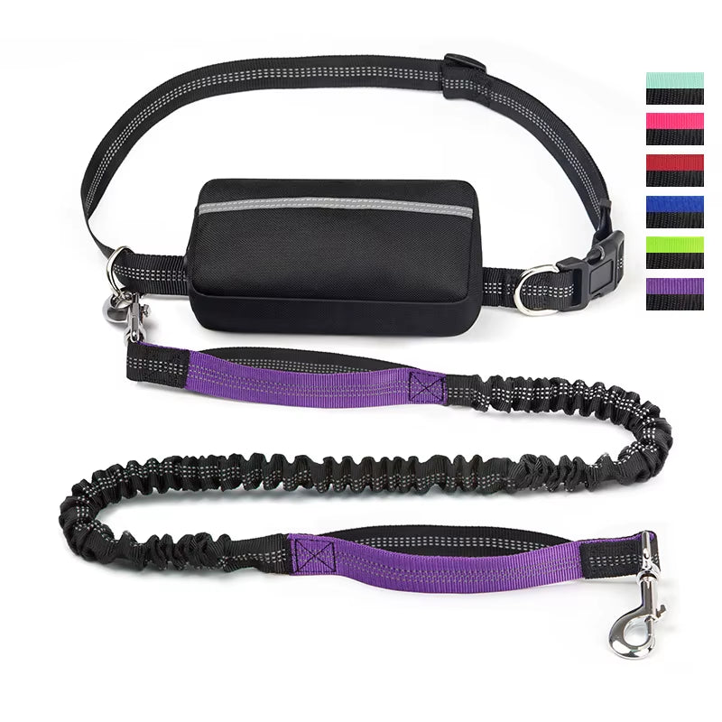 Adjustable Hands-Free Dog Leash for Comfortable Walking, Running, and Jogging - Ideal Pet Accessory with Waist Belt and Chest Strap