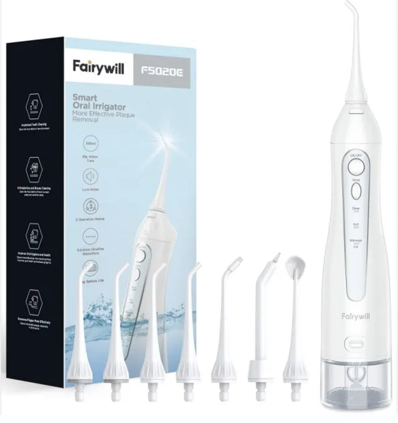 Advanced Portable Water Flosser - Rechargeable Oral Irrigator with 3 Custom Modes and 300ML Waterproof Design for Superior Dental Care