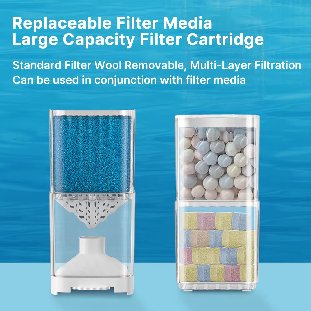 High-Efficiency Submersible Aquarium Filter Pump - Silent Air Oxygen Aerator for Fish Tanks (220V, 4W)