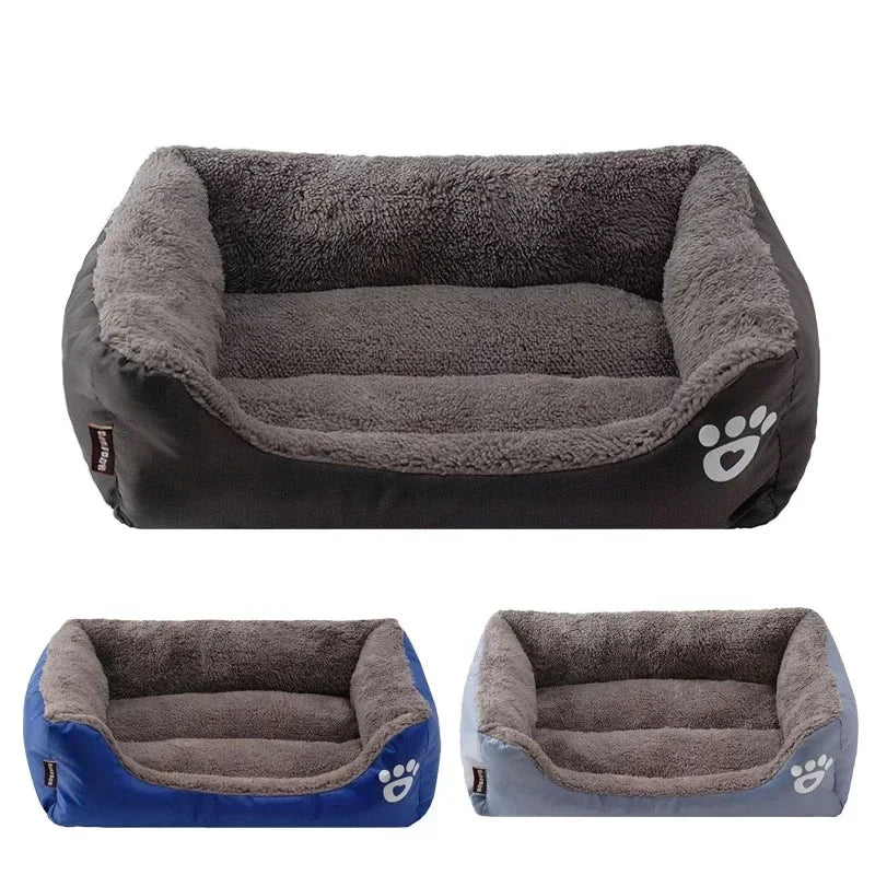 Luxurious Large Soft and Warm Pet Beds with Waterproof Base for Dogs and Cats - Available in Sizes S to 3XL