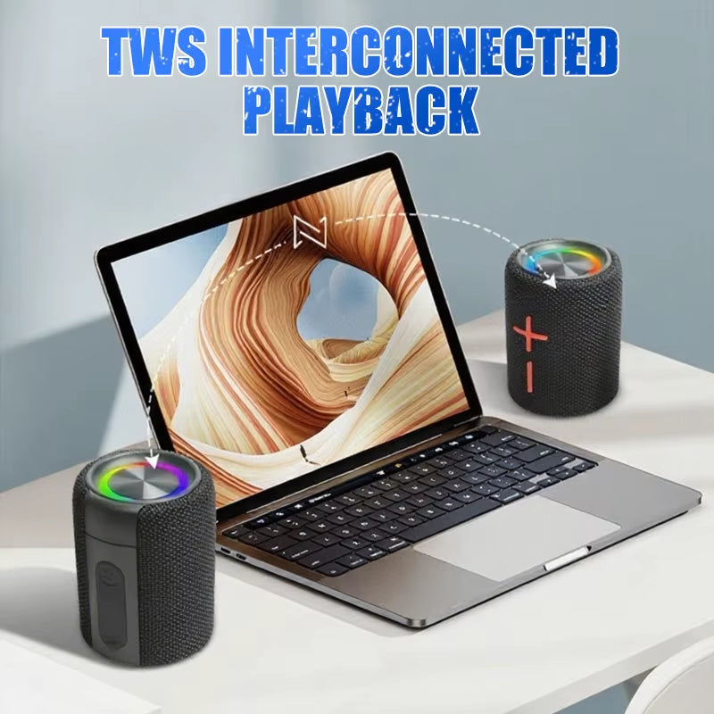 2-in-1 Magnetic Bluetooth Speaker -  Powerful Sound 20W Hi-Fi | IPX6 Waterproof -Potable TWS Wireless Stereo