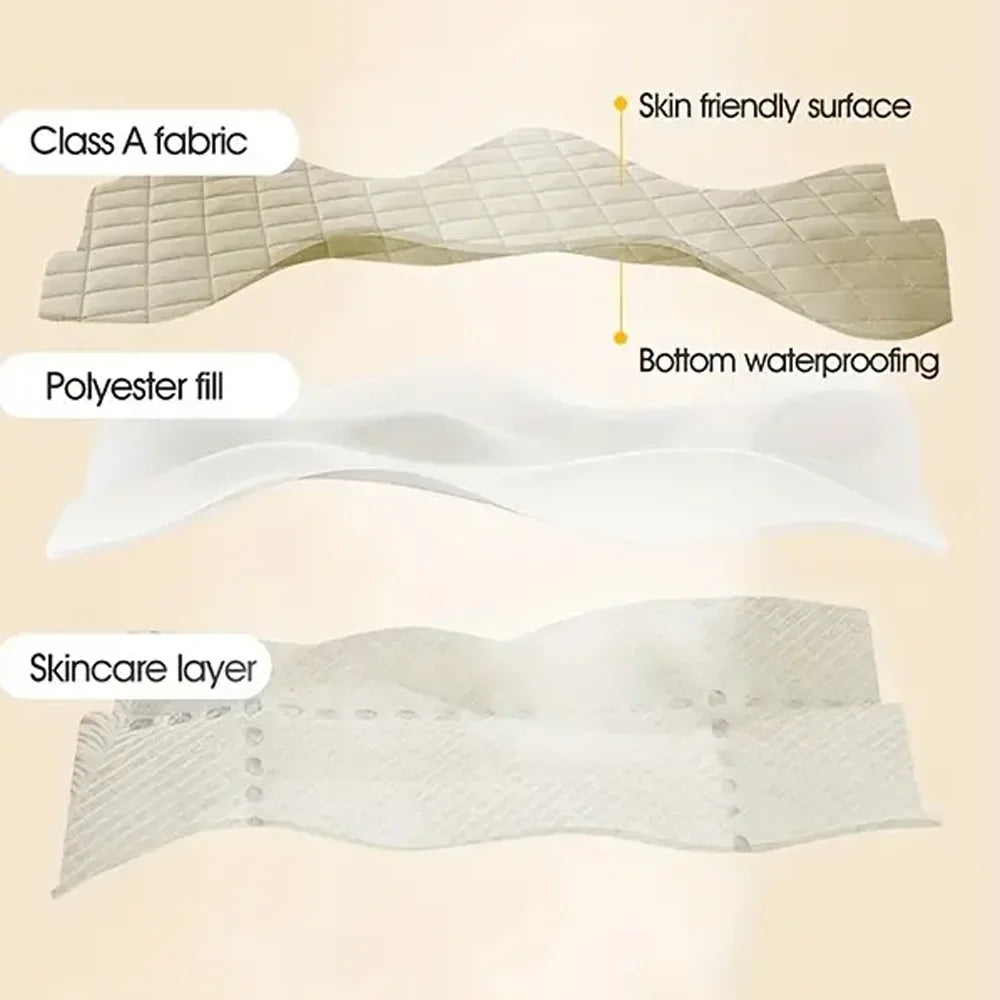 Premium 3D Air Fabric Waterproof Mattress Protector - Soft, Breathable, and Comfortable Fitted Bed Cover (No Pillowcase Included)