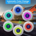 Illuminate Your Outdoors with Stunning Solar Ground Lights - 12 LED Waterproof Garden Disks for Pathways, Lawns, and Patios