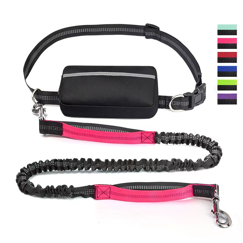 Adjustable Hands-Free Dog Leash for Comfortable Walking, Running, and Jogging - Ideal Pet Accessory with Waist Belt and Chest Strap
