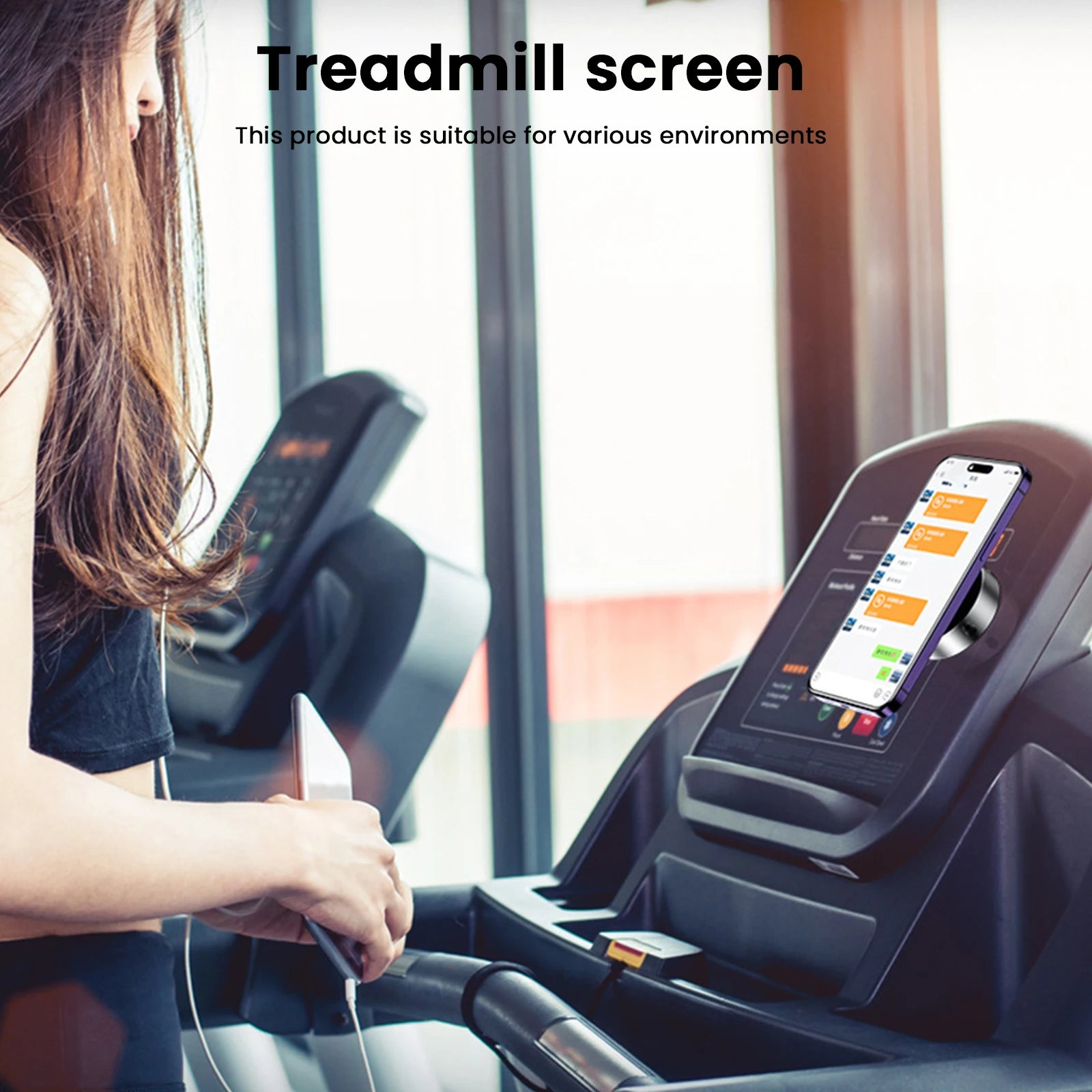 Vacuum Adsorption Suction Cup Car Phone Holder - Magnetic 360° Rotating Adjustable Stand for 4.7-inch Smartphones